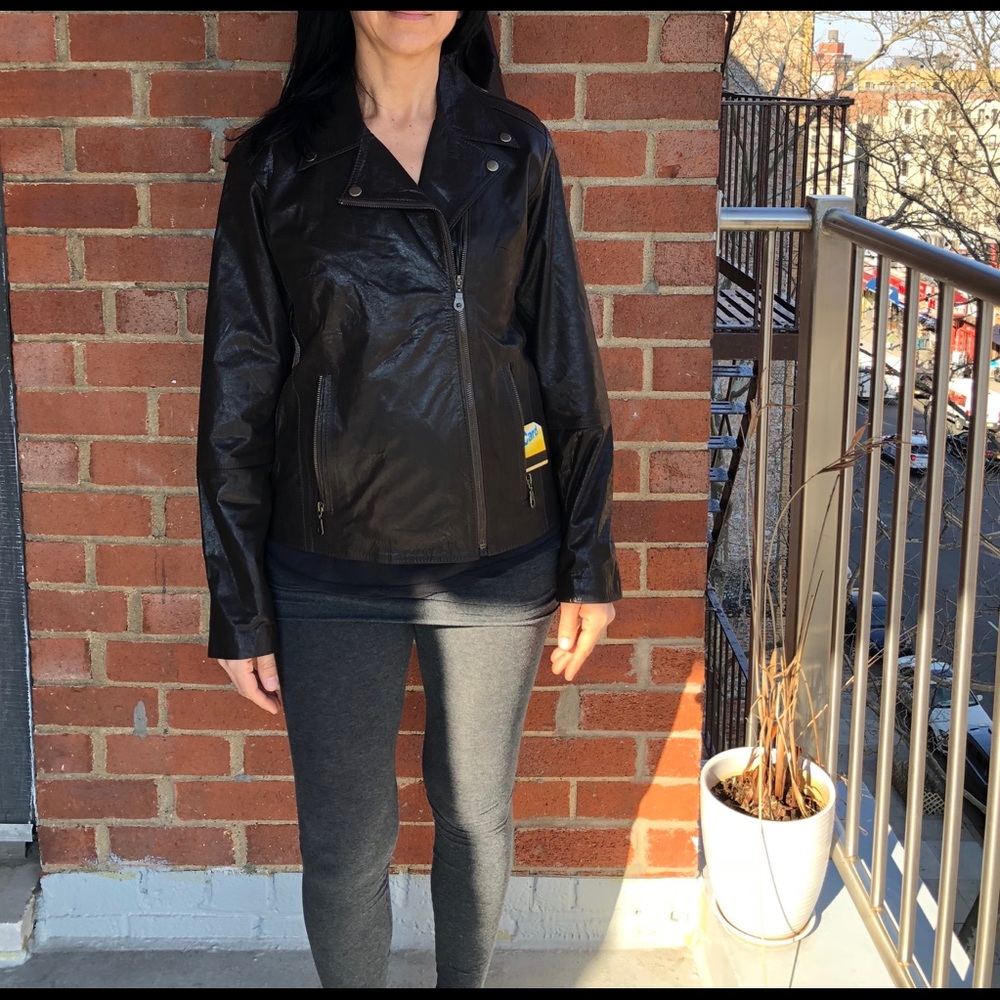 Leather and wool jackets